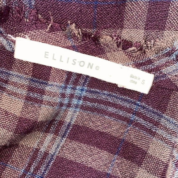 Ellison plaid boho top size small - Picture 4 of 7
